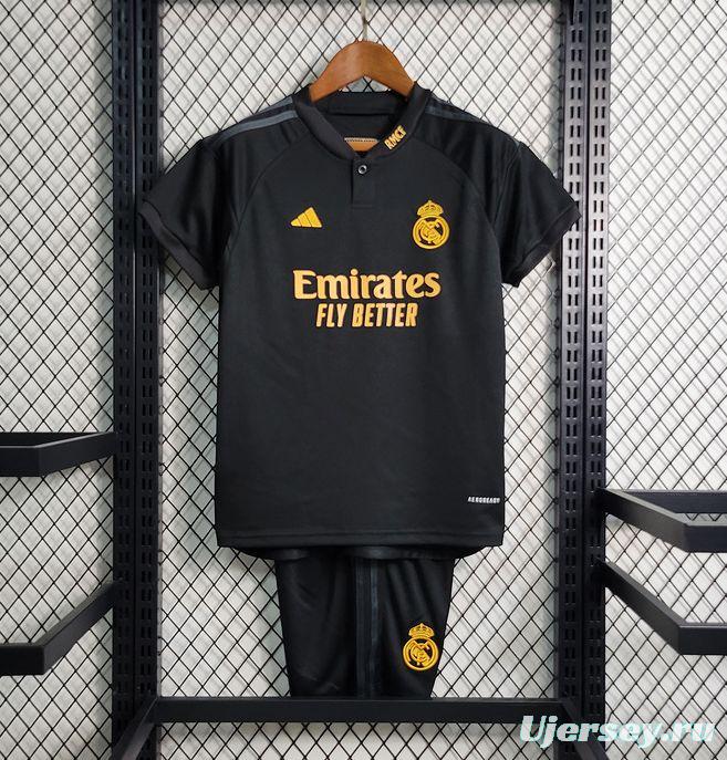 23/24 Kids Real Madrid Third Black Jersey