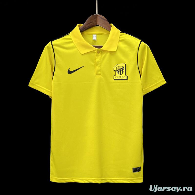 23/24 Al-Ittihad Club Yellow Polo Jersey