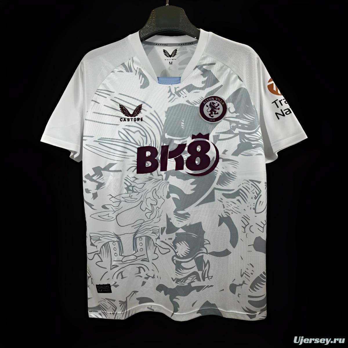 23/24 Aston Villa Away White Jersey