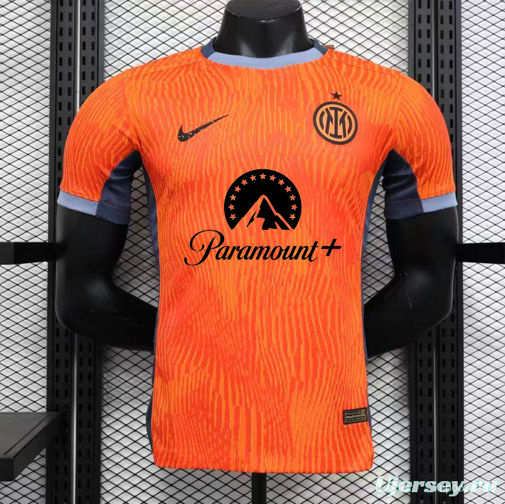 Player Version 23/24 Inter Milan Third Orange Jersey