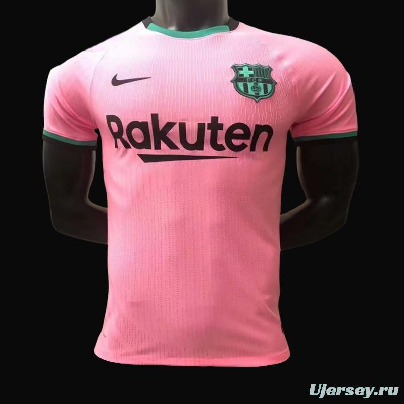 Retro 21/22 Barcelona Third Pink Jersey