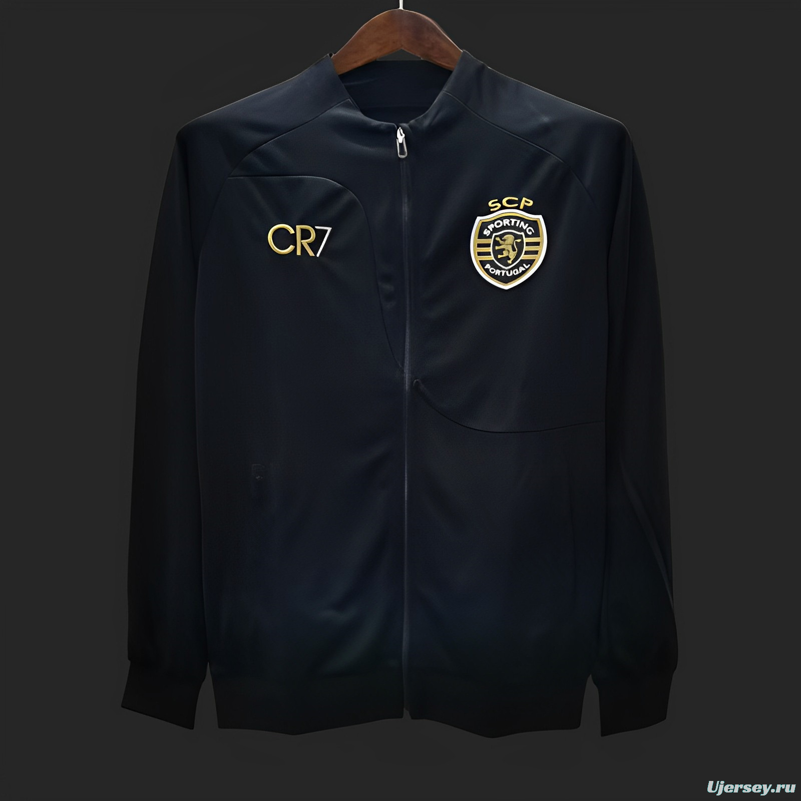 23/24 Sporting Lisbon CR7 Black Full Zipper Jacket