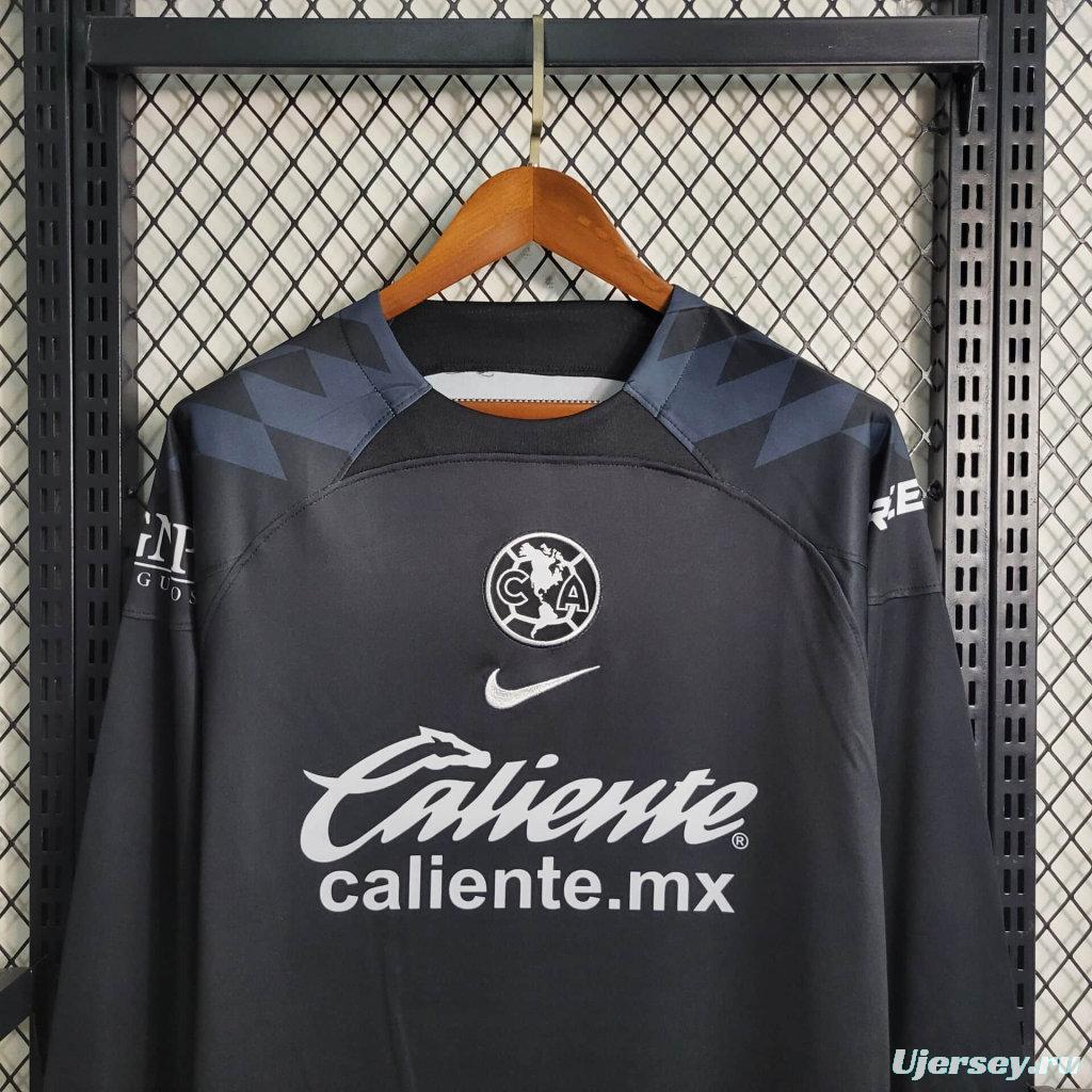 23/24 Club America Black Long Sleeve Goalkeeper Jersey