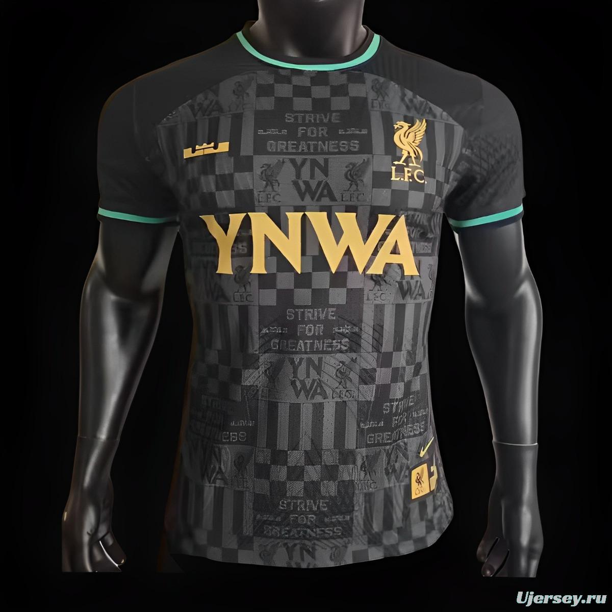 Player Version 23/24 Liverpool xLebron YNWA Black Jersey