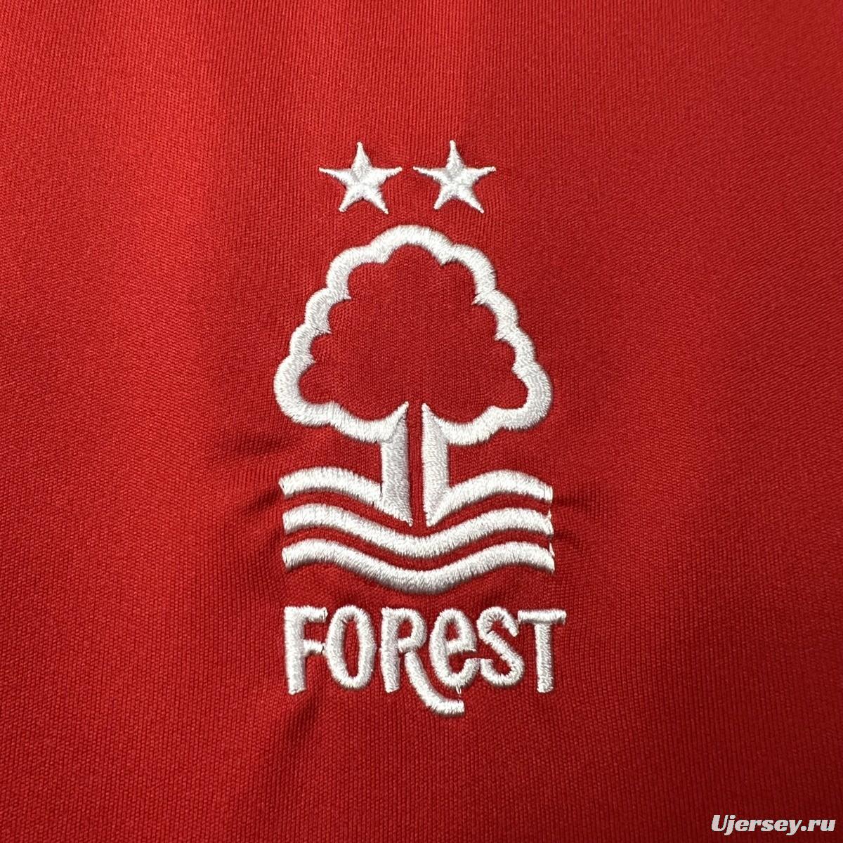 23/24 Nottingham Forest Home Jersey With Sponsor