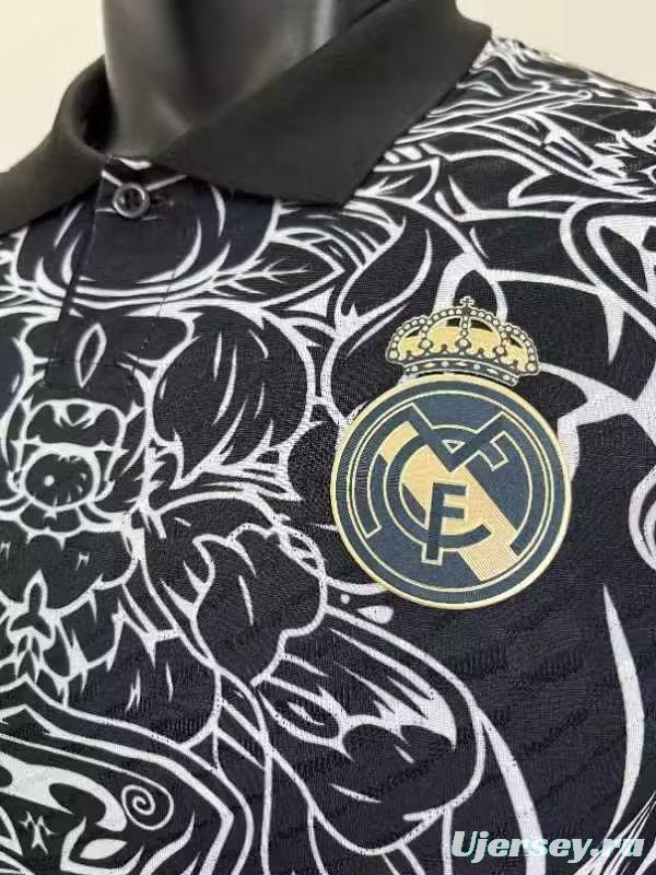 Player Version 23/24 Real Madrid Black Dragon Special Jersey