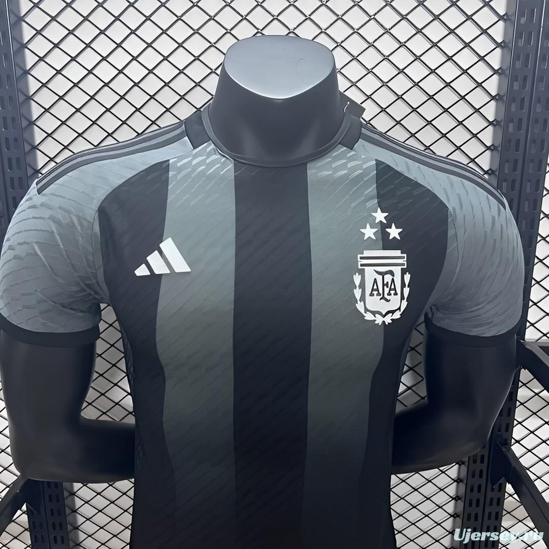 Player Version 2023 Argentina Black Grey Jersey