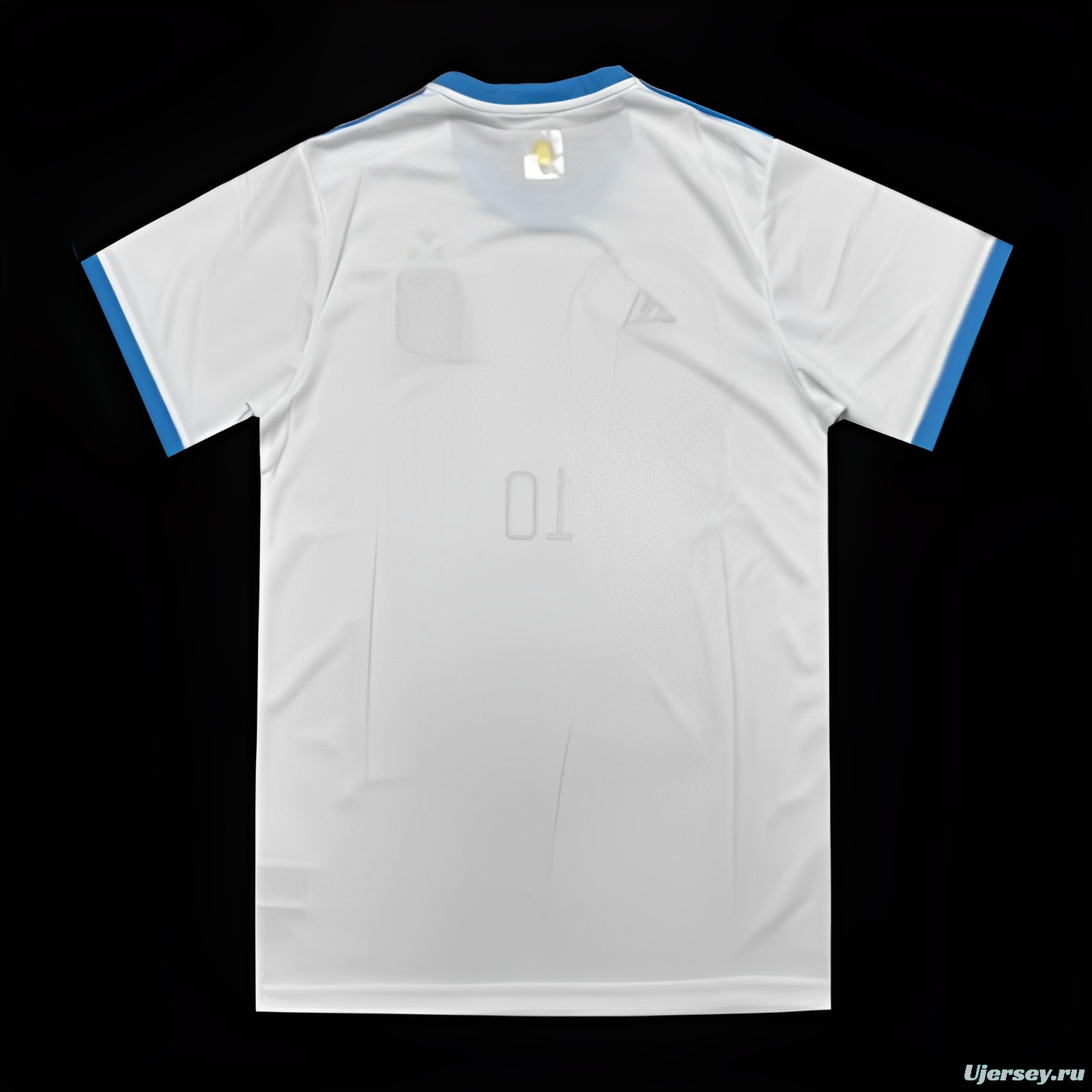 3 Stars Argentina White Training Jersey With Number 10 Printing