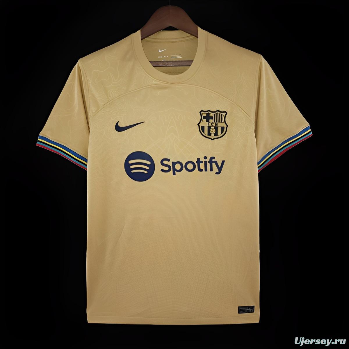 22/23 Barcelona Away Soccer Jersey