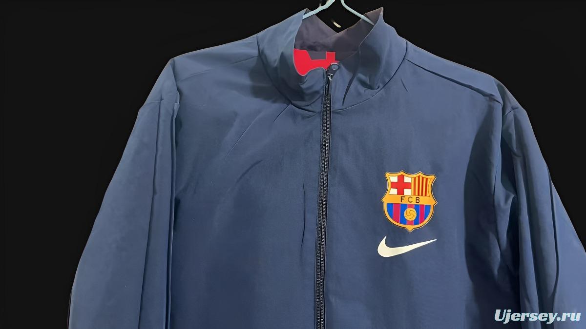 23/24 Barcelona Patta Special Edition Pre-Match Reversible Full Zipper Jacket