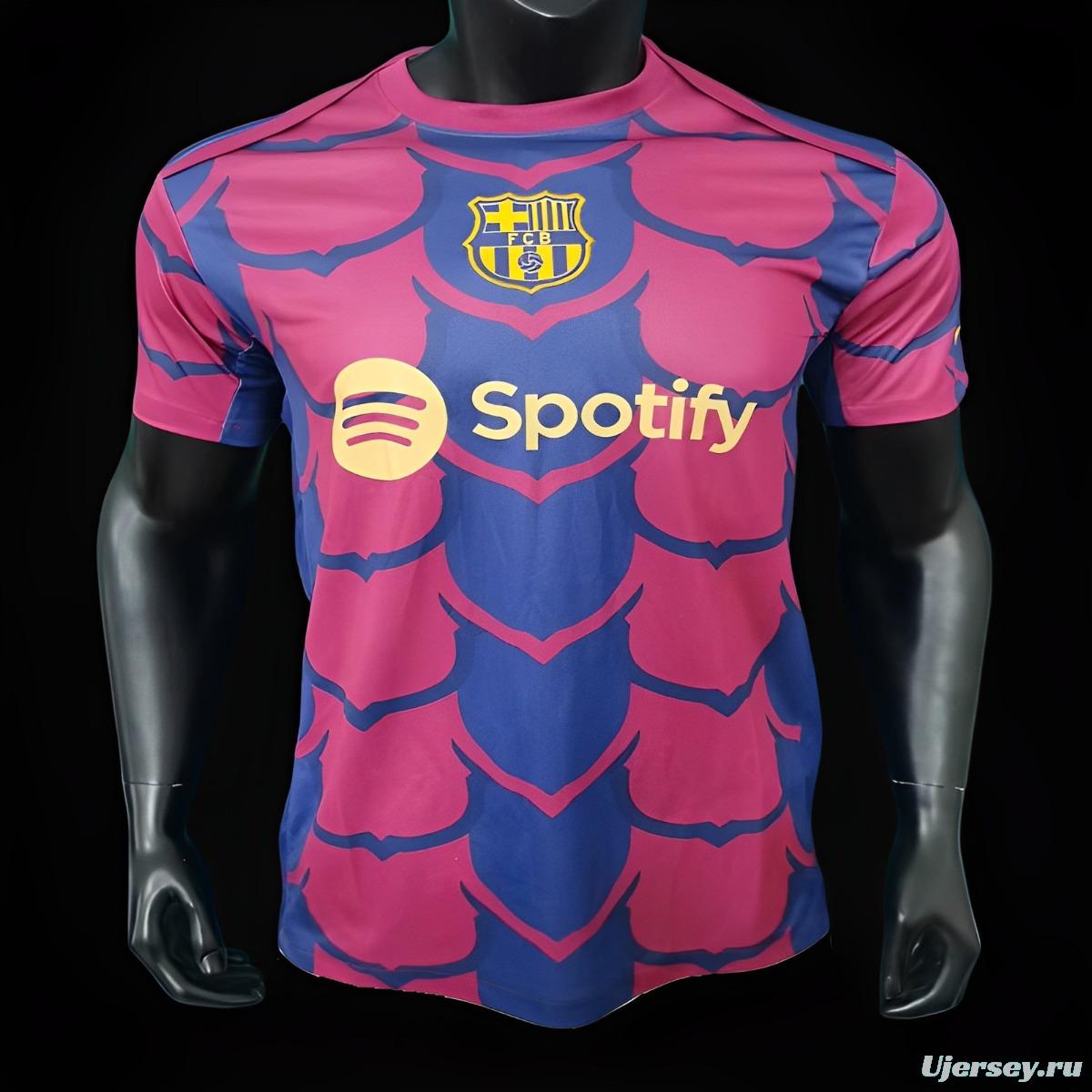 23/24 Barcelona Academy Pro Pre-Match Blue Jersey