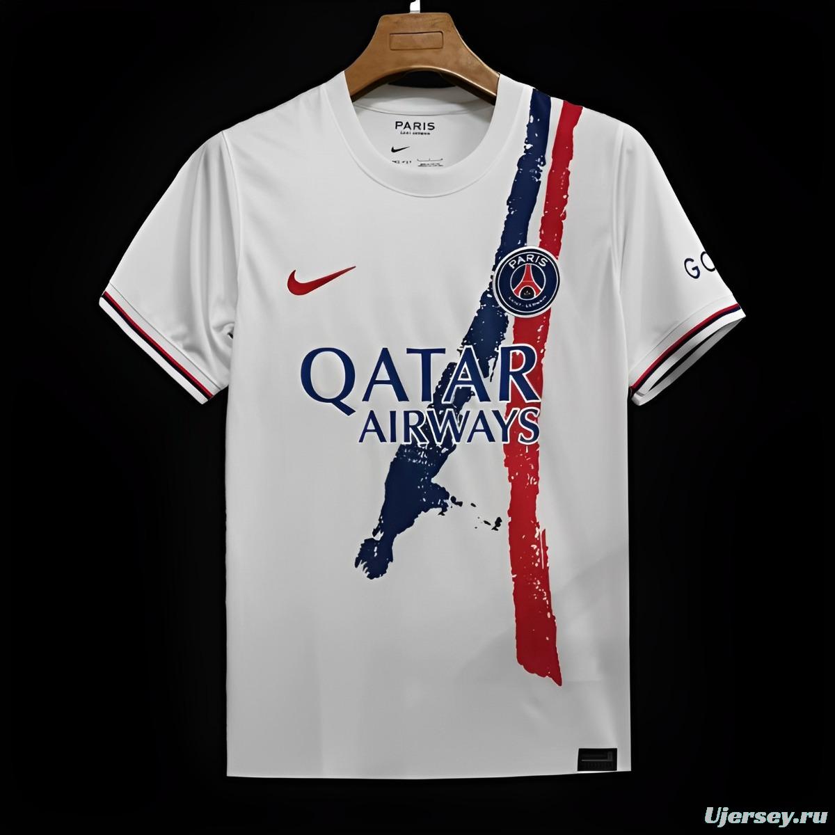 24/25 PSG Away White Jersey