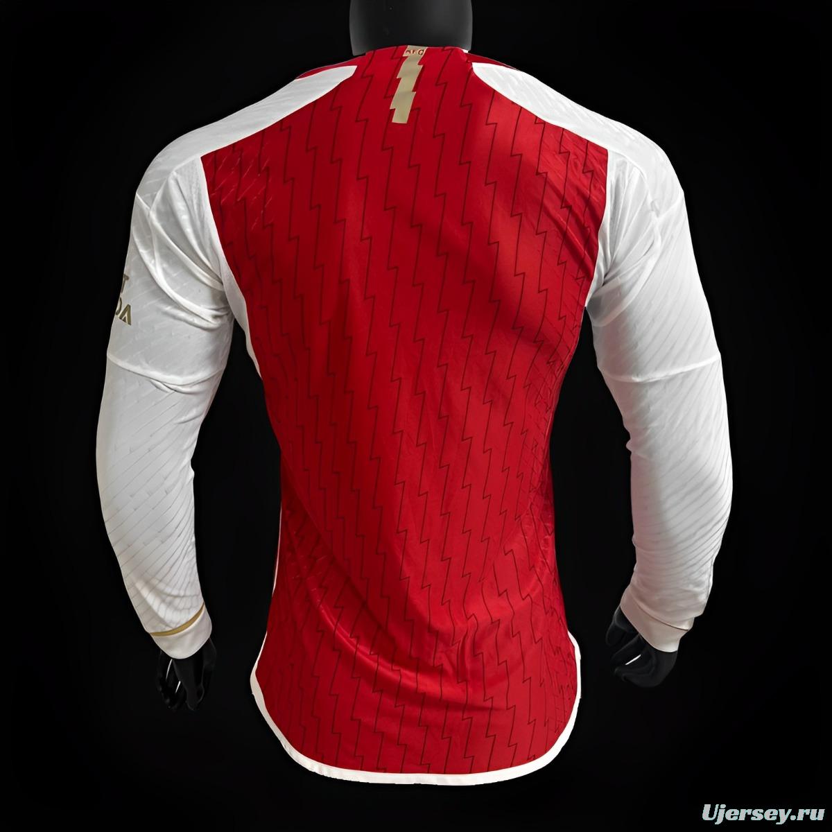 Player Version 23/24 Arsenal Home Long Sleeve Jersey