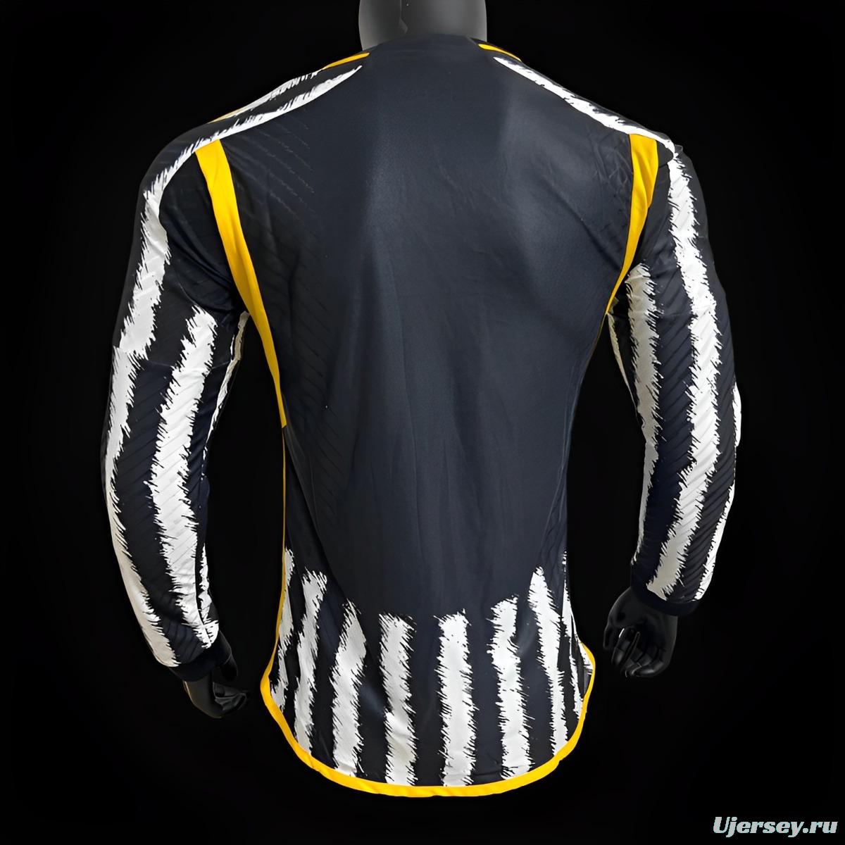 Player Version 23/24 Juventus Home Long Sleeve Jersey