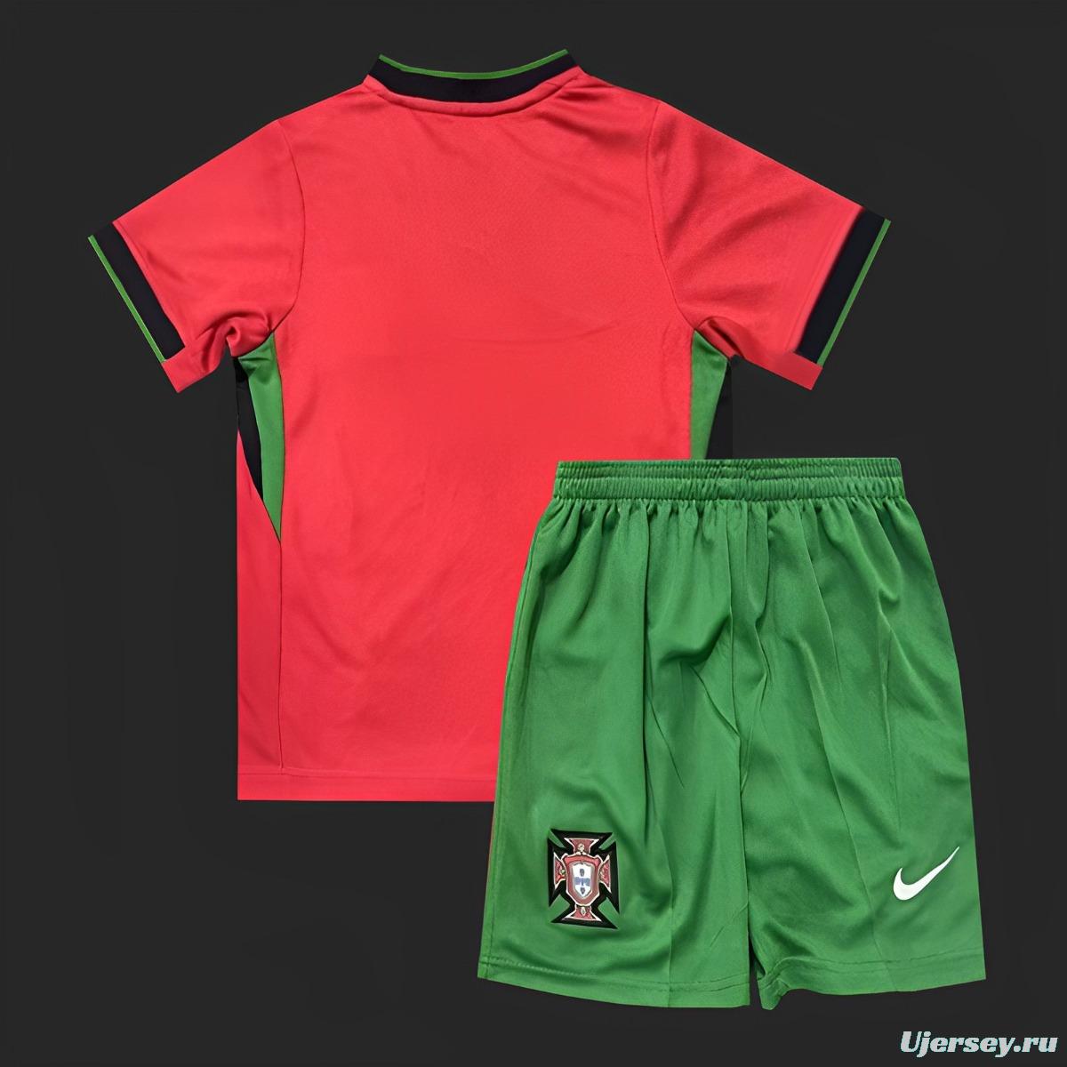 2024 Kids Portugal Home Jersey