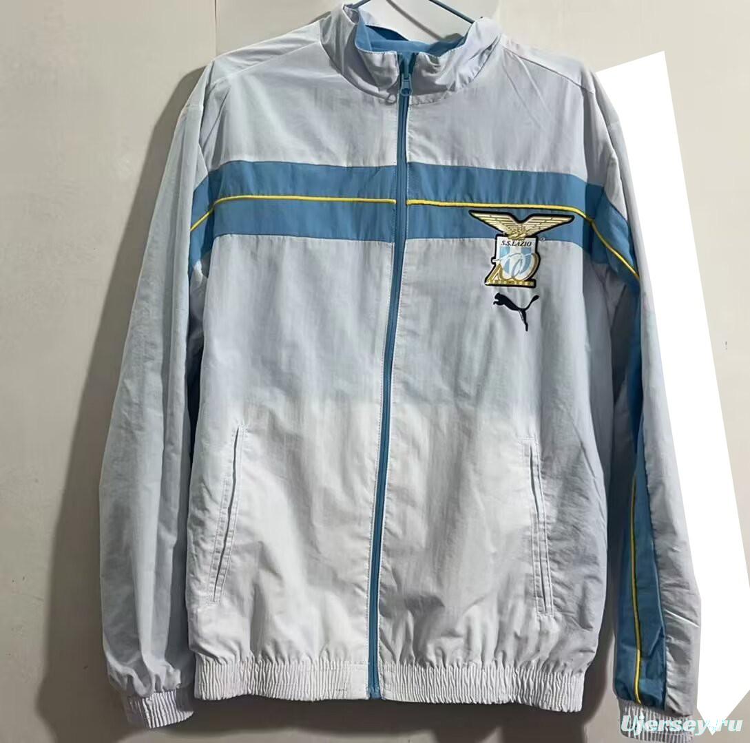 23/24 Lazio White/Blue Reversible Windbreaker