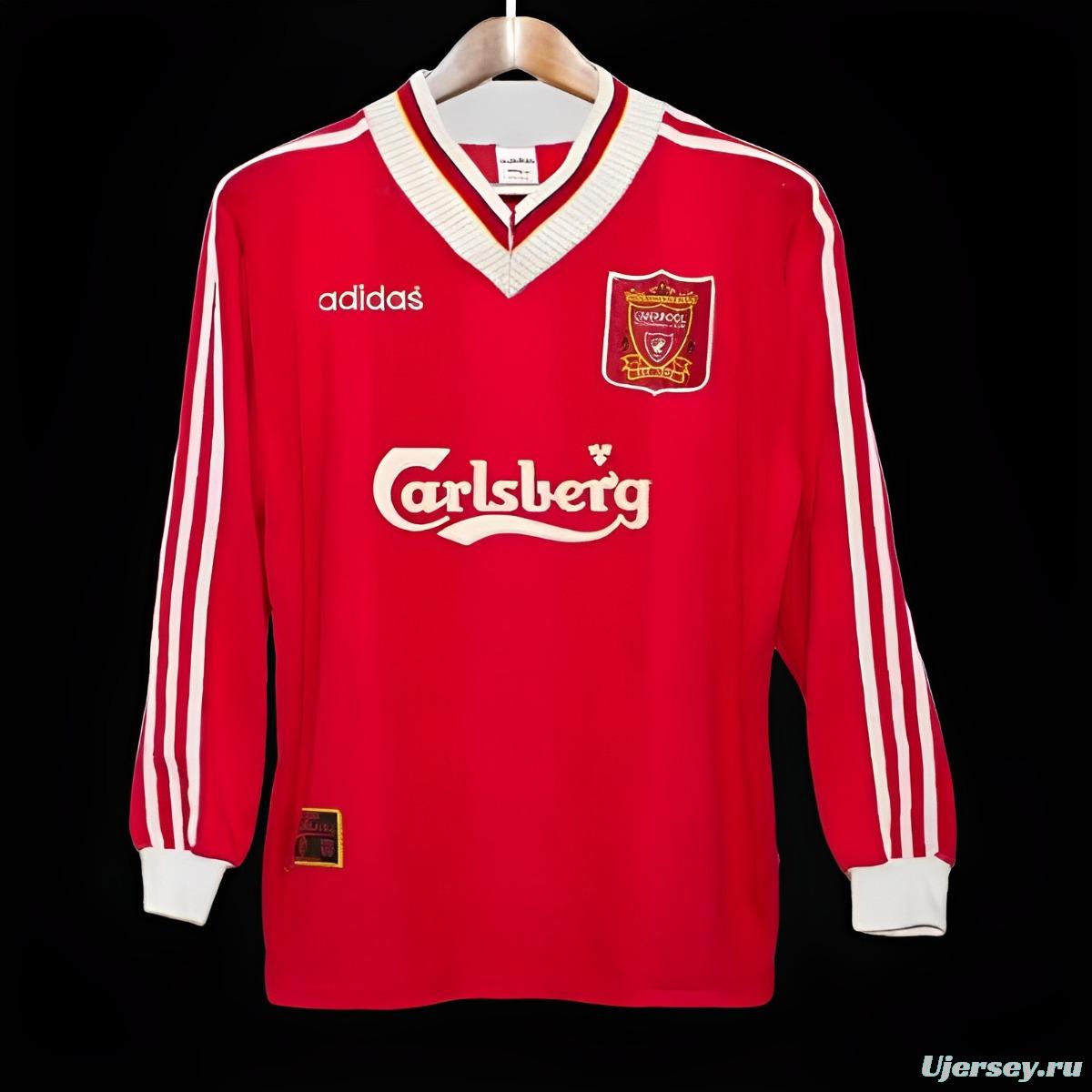 Retro 95/96 Liverpool Home Long Sleeve Jersey