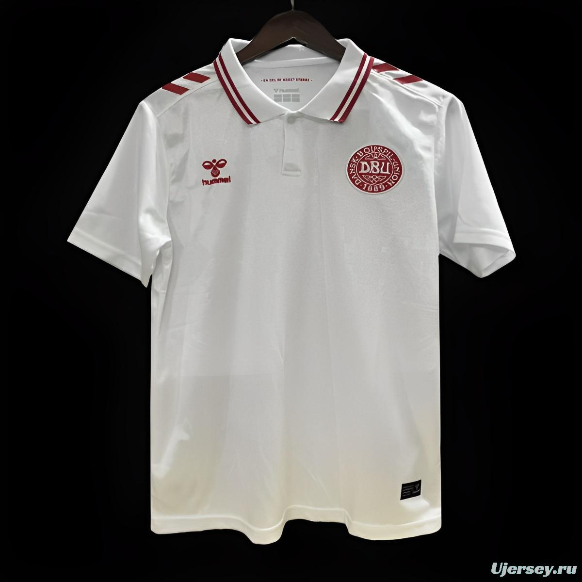 2024 Denmark Away White Jersey