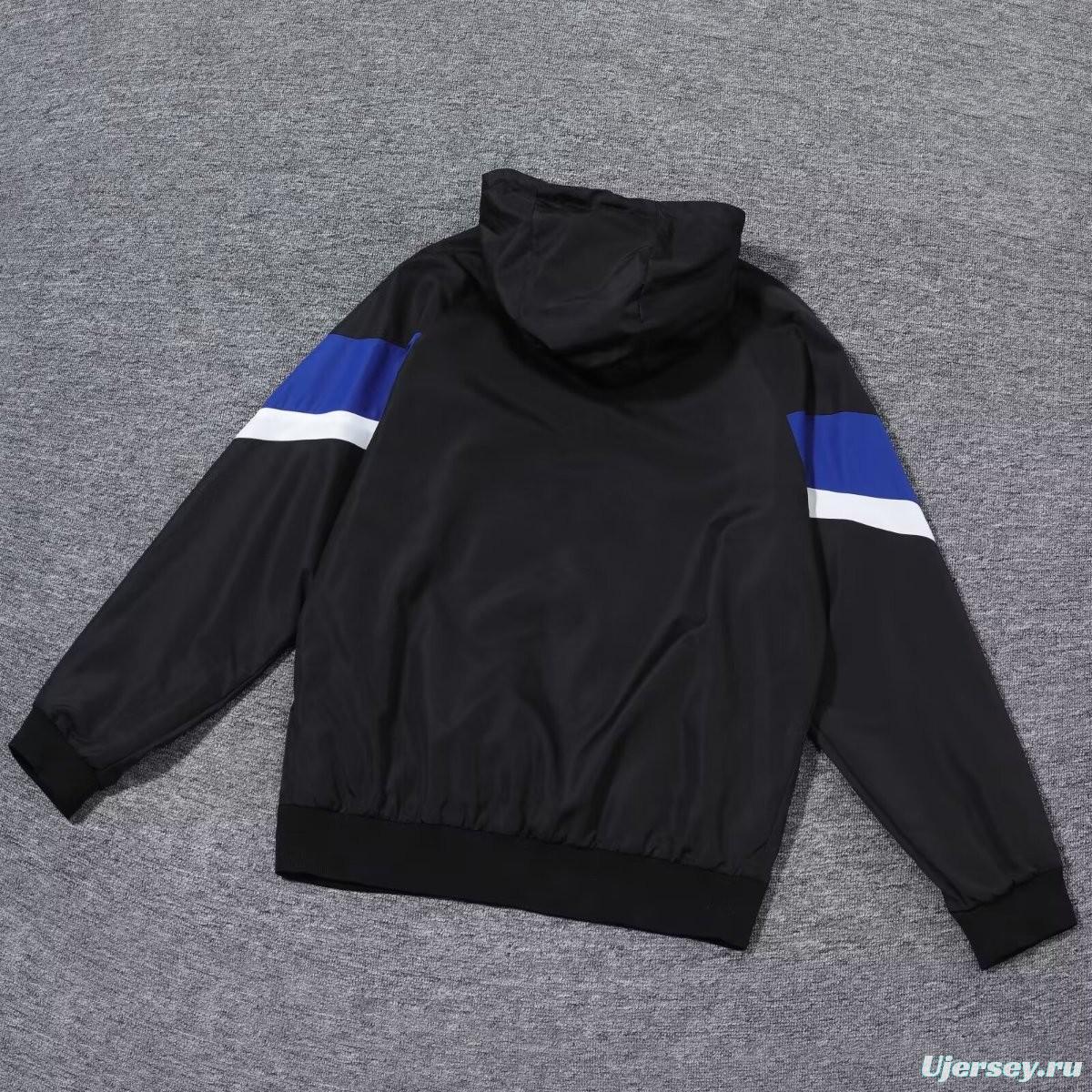 23/24 Inter Milan Black Windbreaker