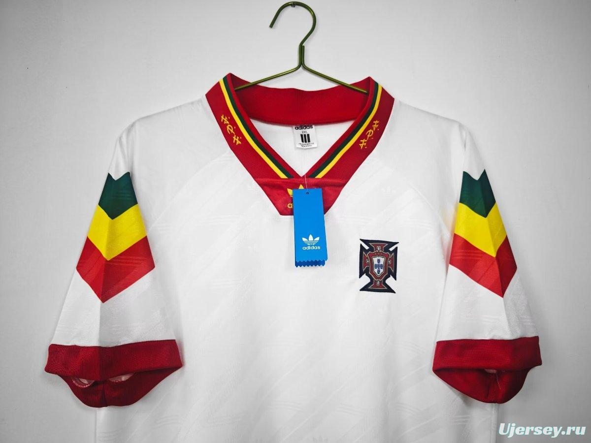 Retro 92/94 Portugal Away White Jersey