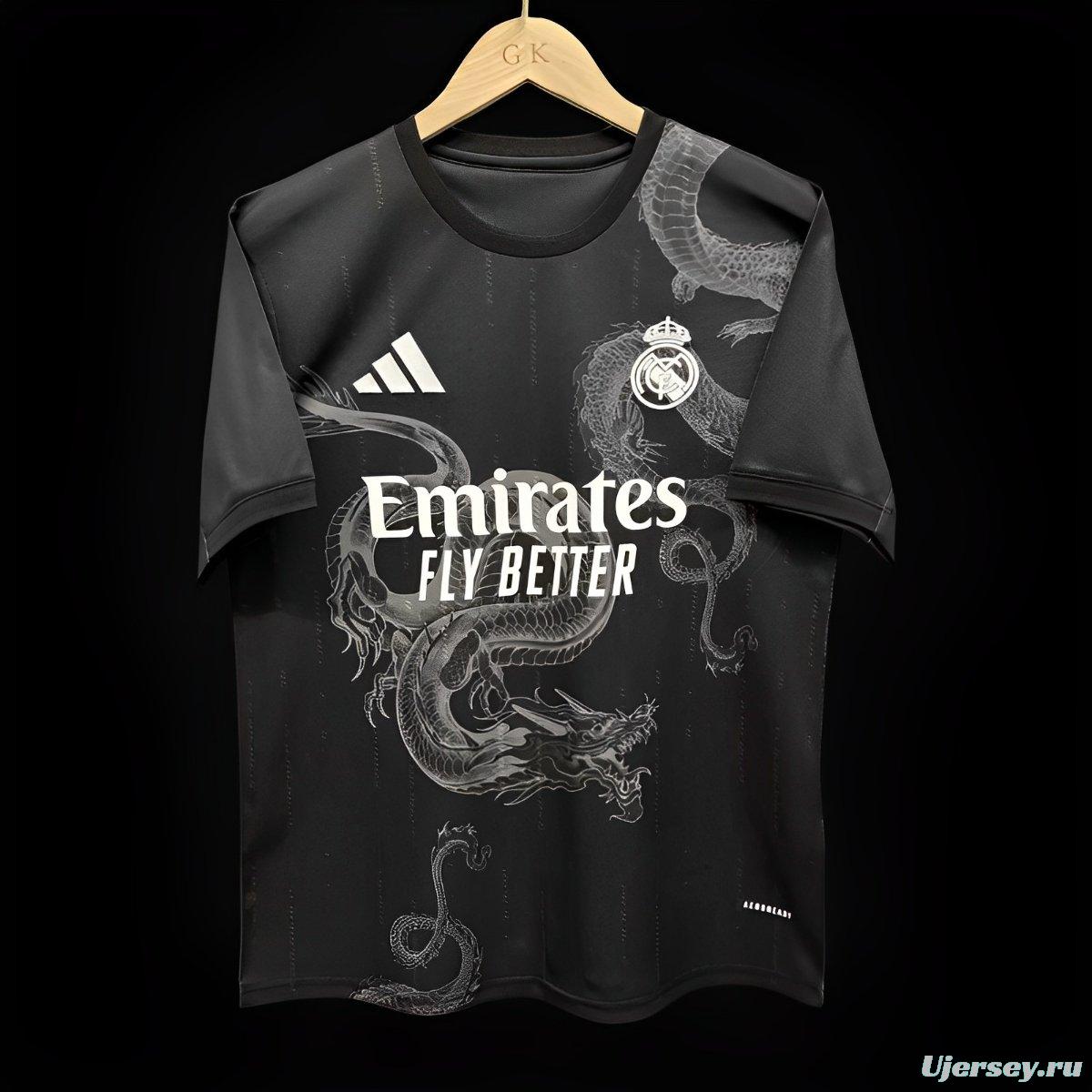 23/24 Real Madrid Black Dragon Jersey