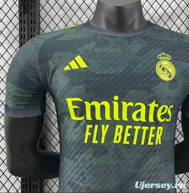 Player Version 23/24 Real Madrid Camouflage Green Jersey