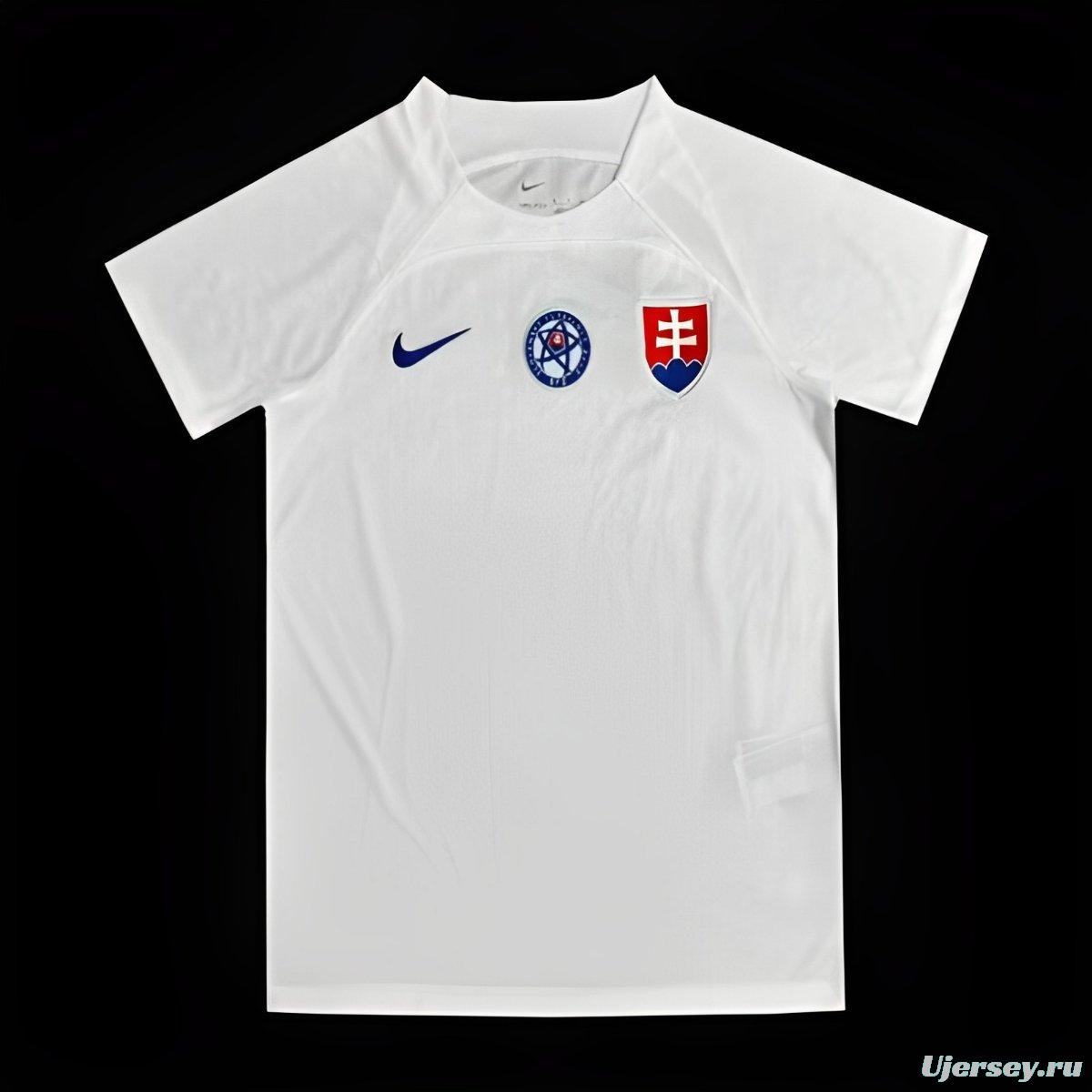 2024 Slovakia Away White Jersey