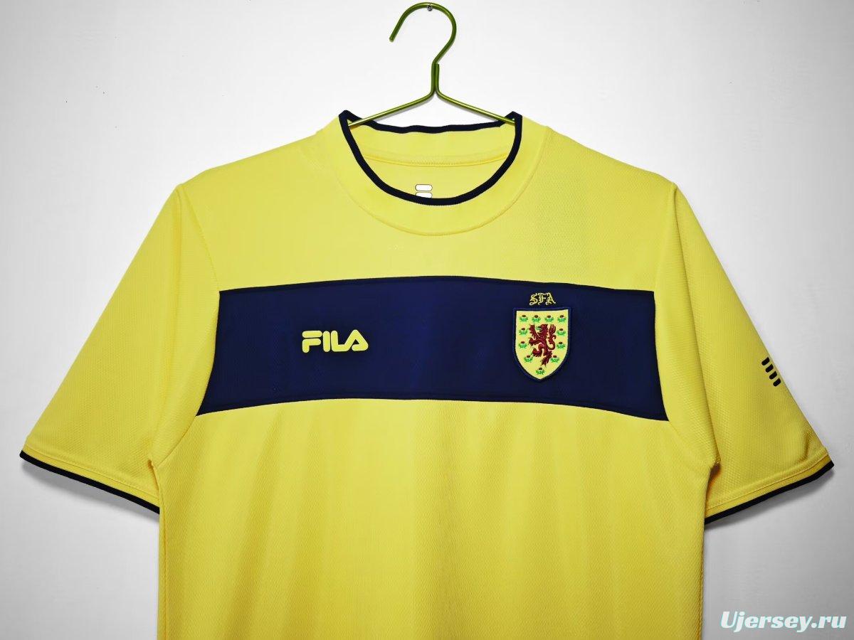 Retro 2012 Scotland Away Yellow Jersey