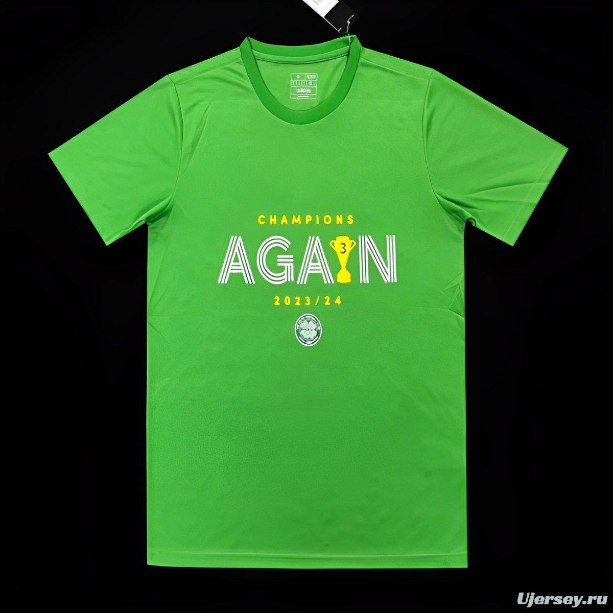 24/25 Celtic Green Cotton T-Shirts