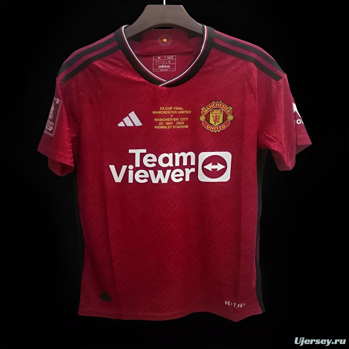 23/24 Manchester Untied Home FA CUP FINAL Jersey