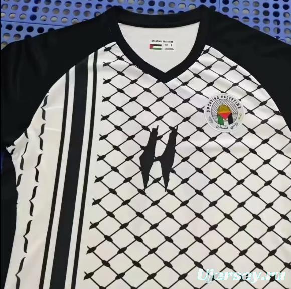 24/25 Palestine Black Kuffiyeh Jersey