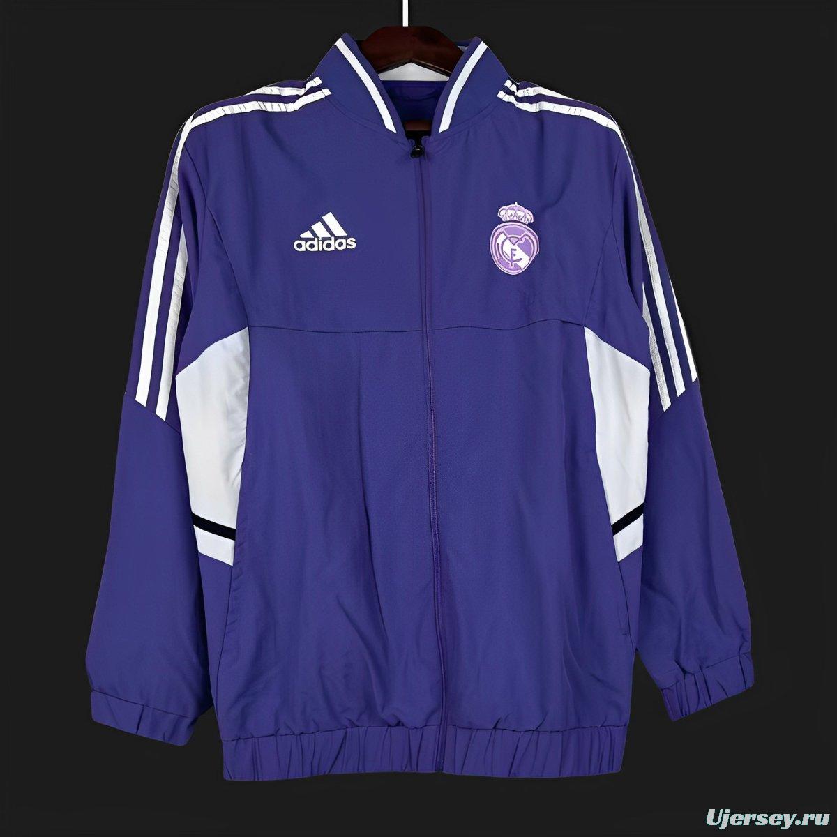 24/25 Real Madrid Blue Windbreaker