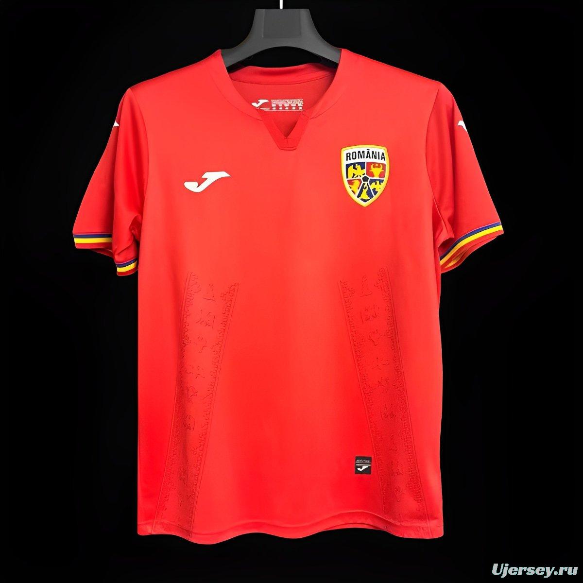 2024 Romania Away Red Jersey