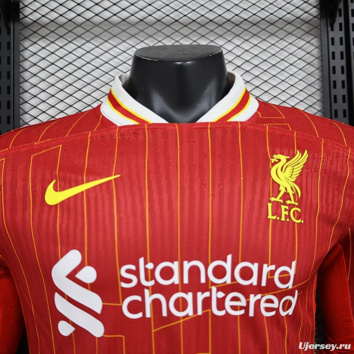 Player Version 24/25 Liverpool Home Long Sleeve Jersey