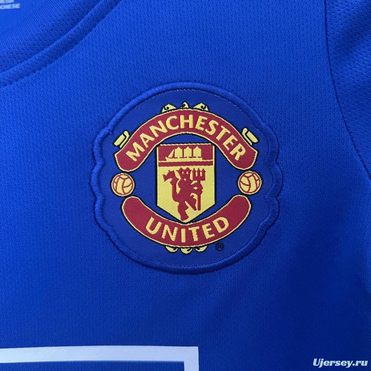 Retro 24/25 Kids Manchester United Third Blue Jersey