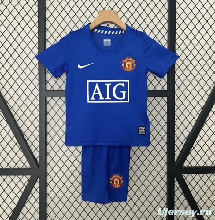 Retro 24/25 Kids Manchester United Third Blue Jersey