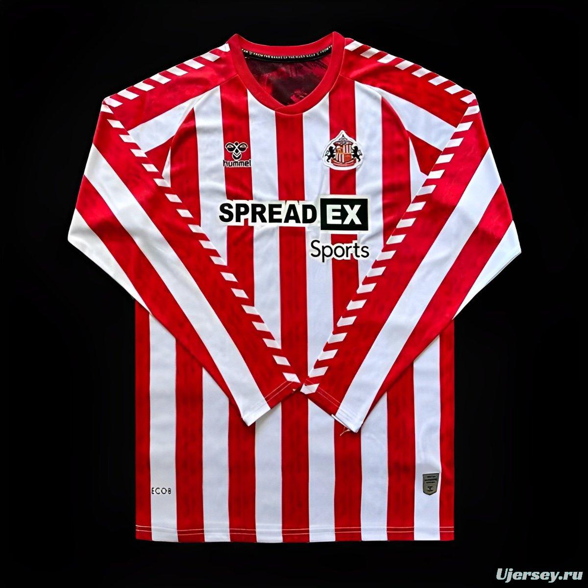 24/25 Sunderland Home Long Sleeve Jersey