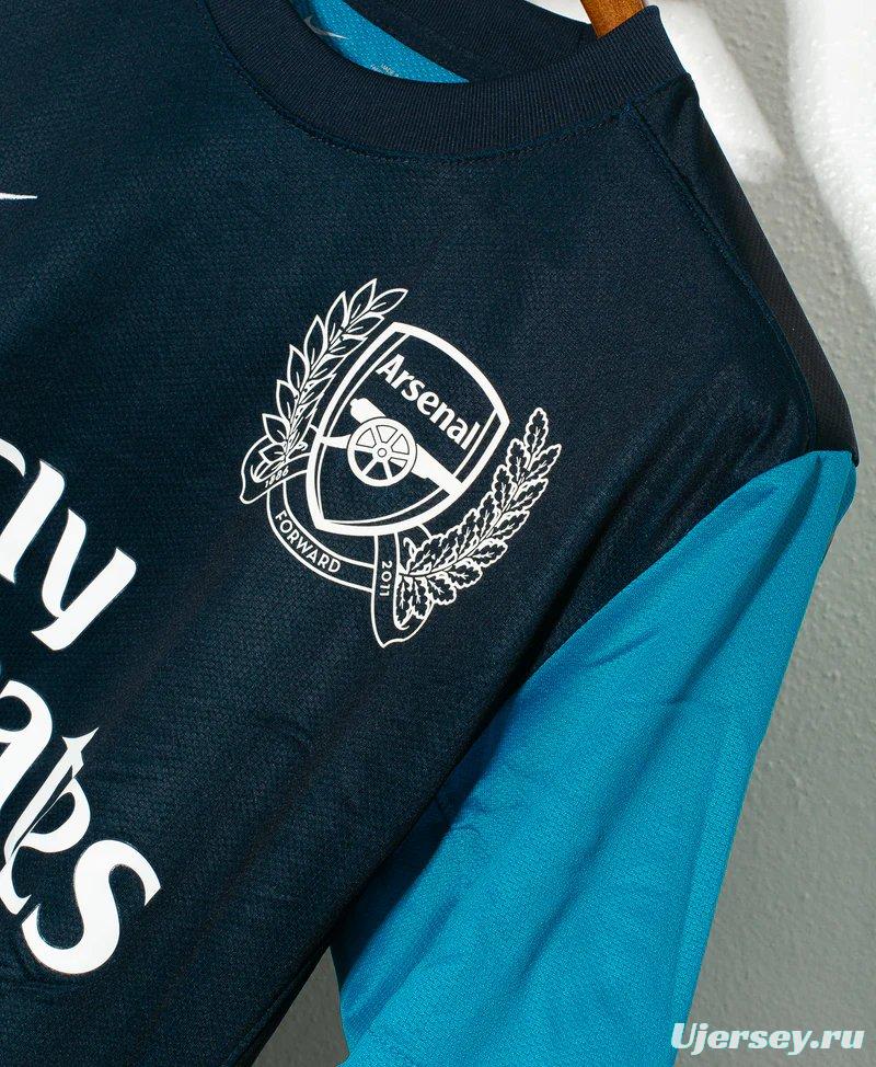 Retro 11/12 Arsenal Away Blue Jersey