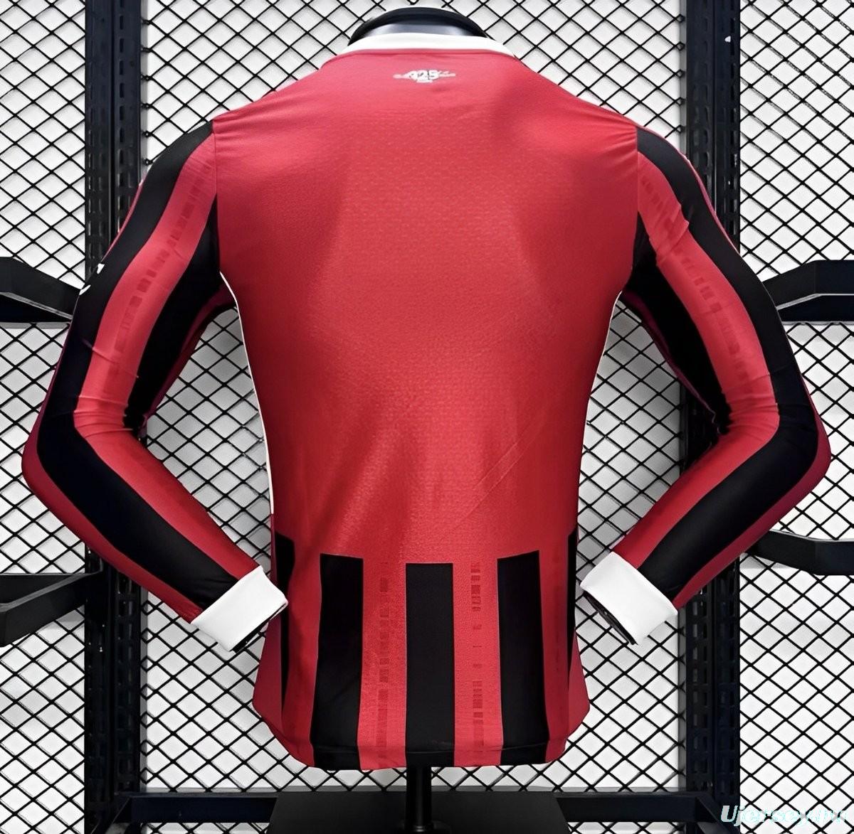 Player Version 24/25 AC Milan Home Long Sleeve Jersey