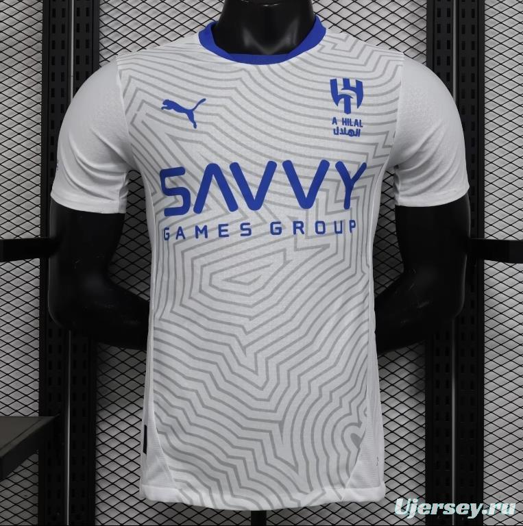 Player Version 24/25 Al-Hilal Away White Jersey