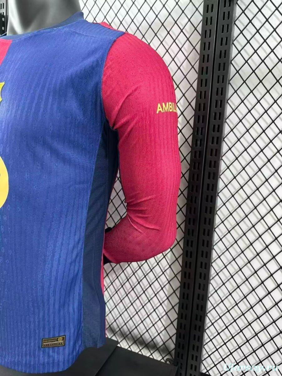 Player Version 24/25 Barcelona Home 125th Anniversary Jersey