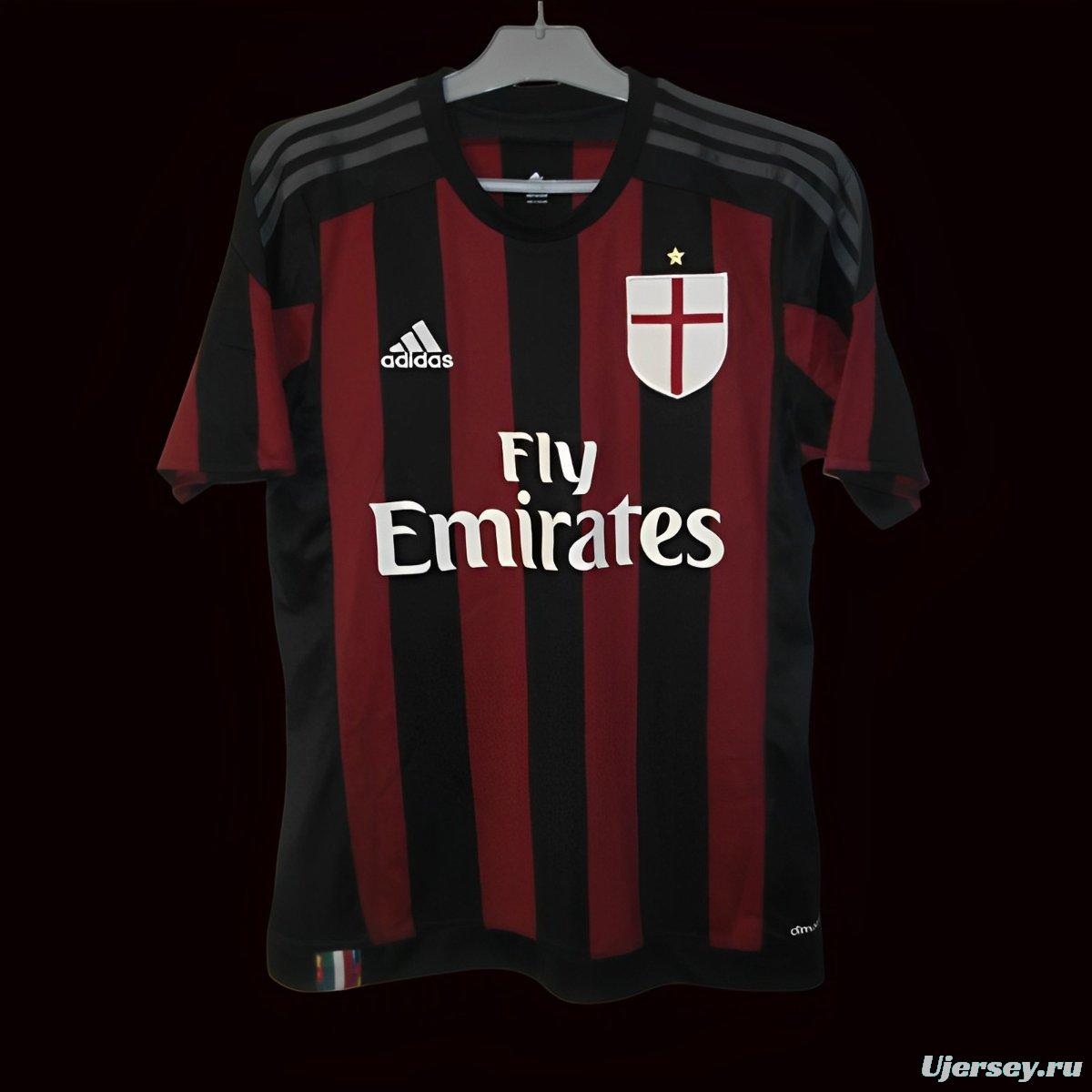 Retro 15/16 AC Milan Home Jersey