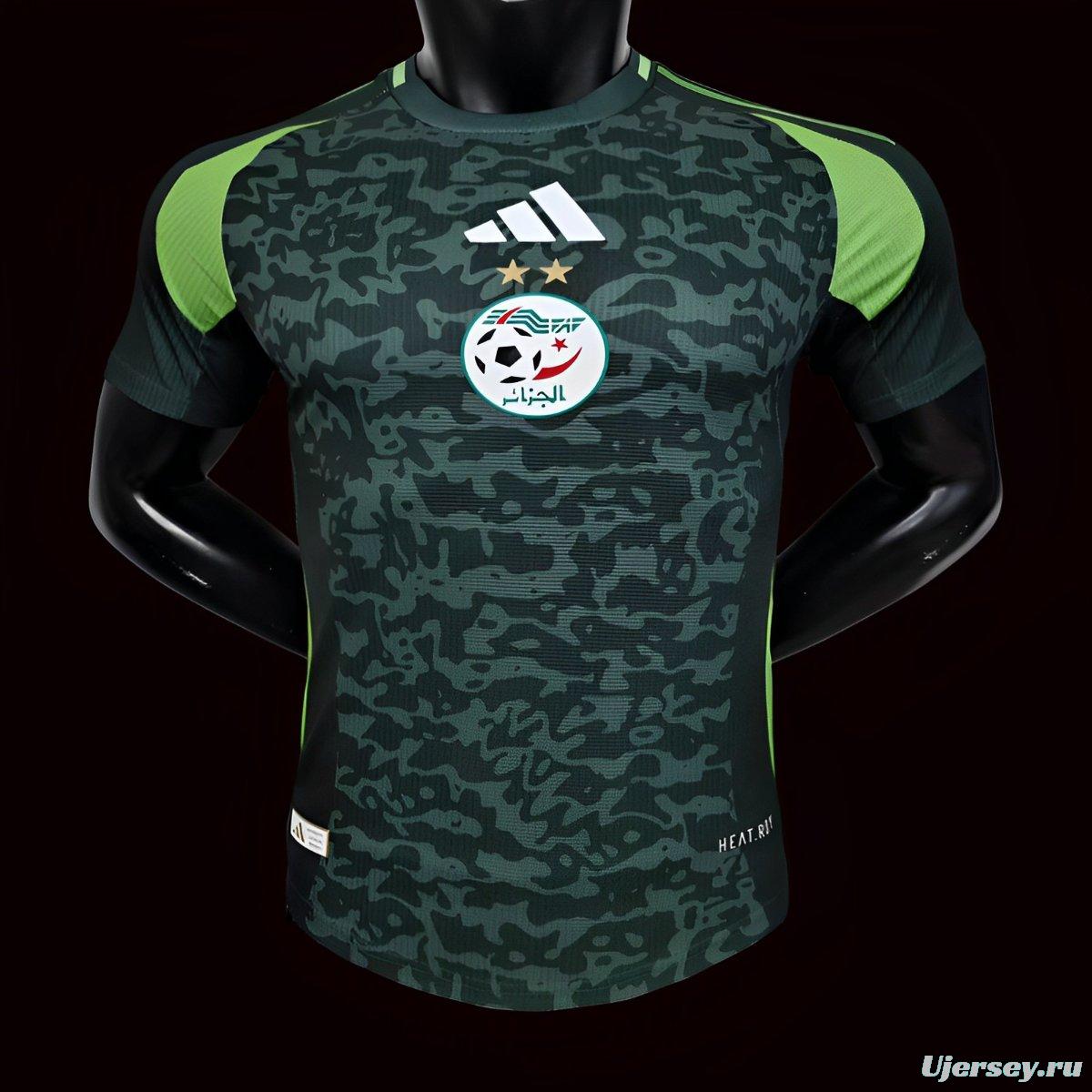 Player Version 2024 Algeria Away Green Jersey