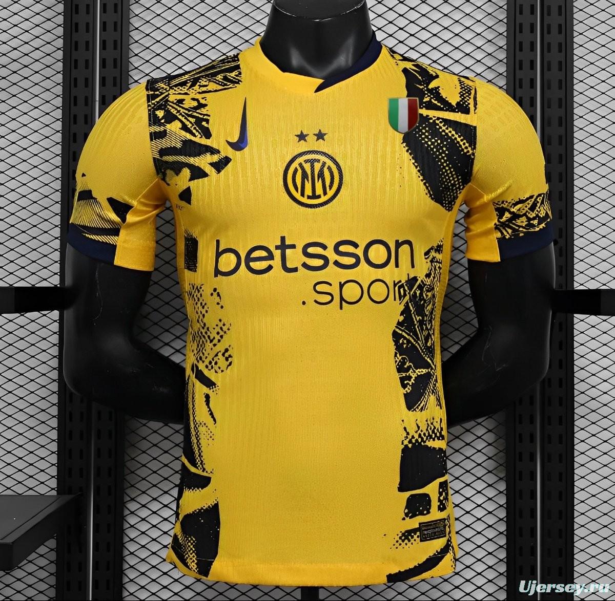 Player Version 24/25 Inter Milan Third Yellow Jersey