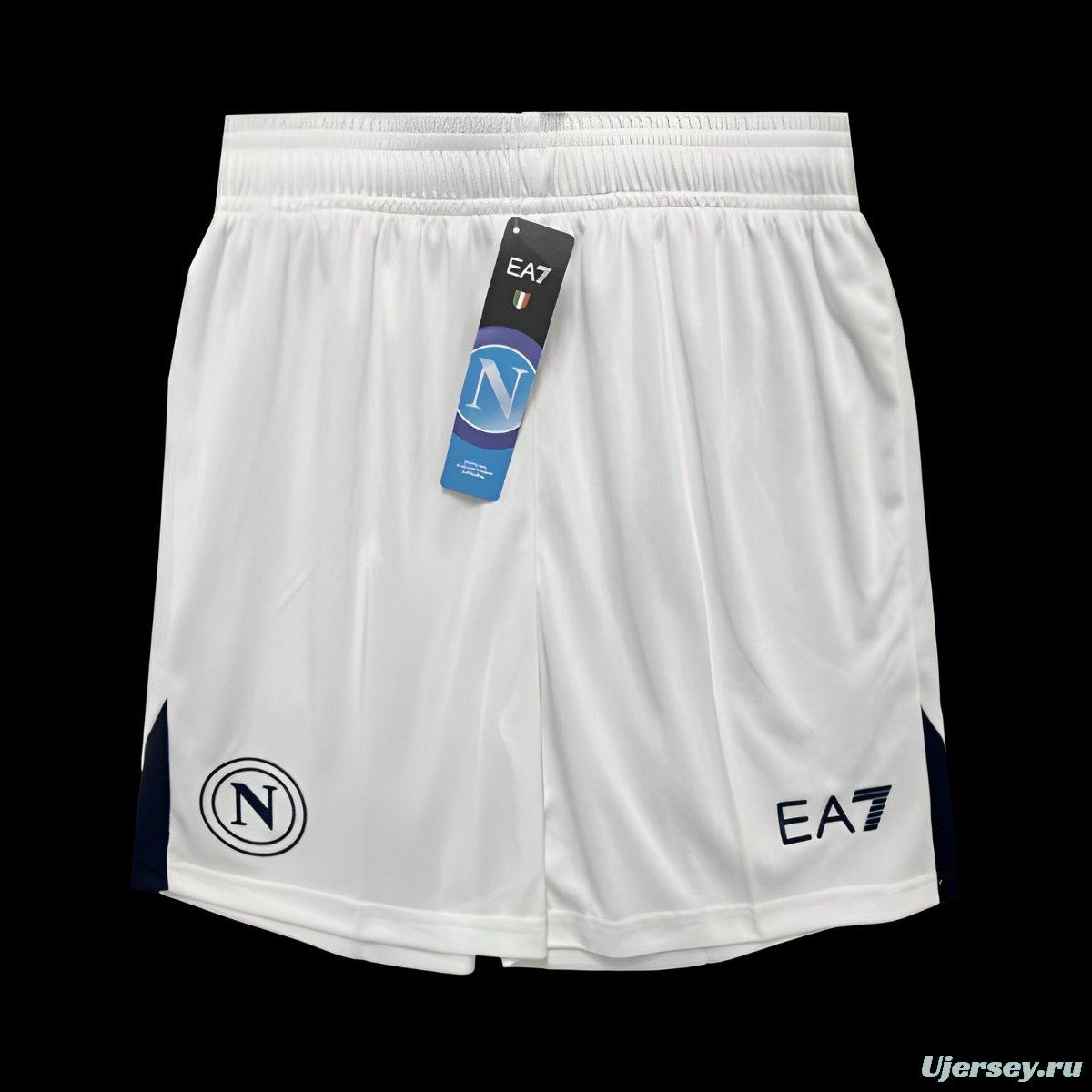 24/25 Napoli Away White Shorts