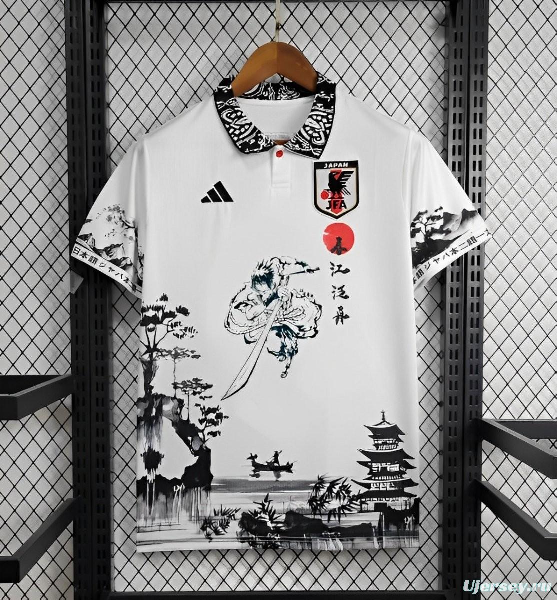 2024 Japan Uchiha Sasuke White Special Jersey