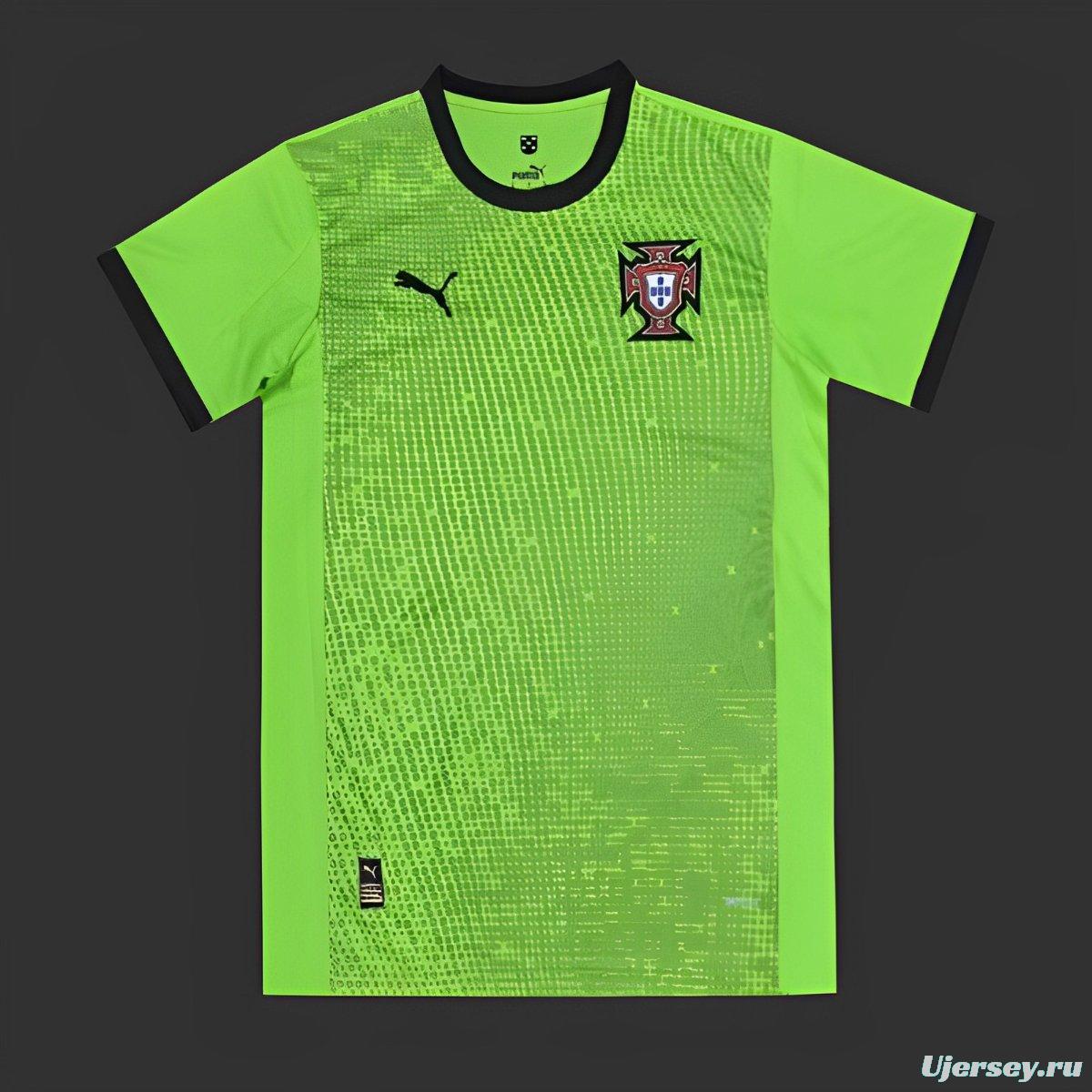 2024 Portugal Green Goalkeeper Jersey