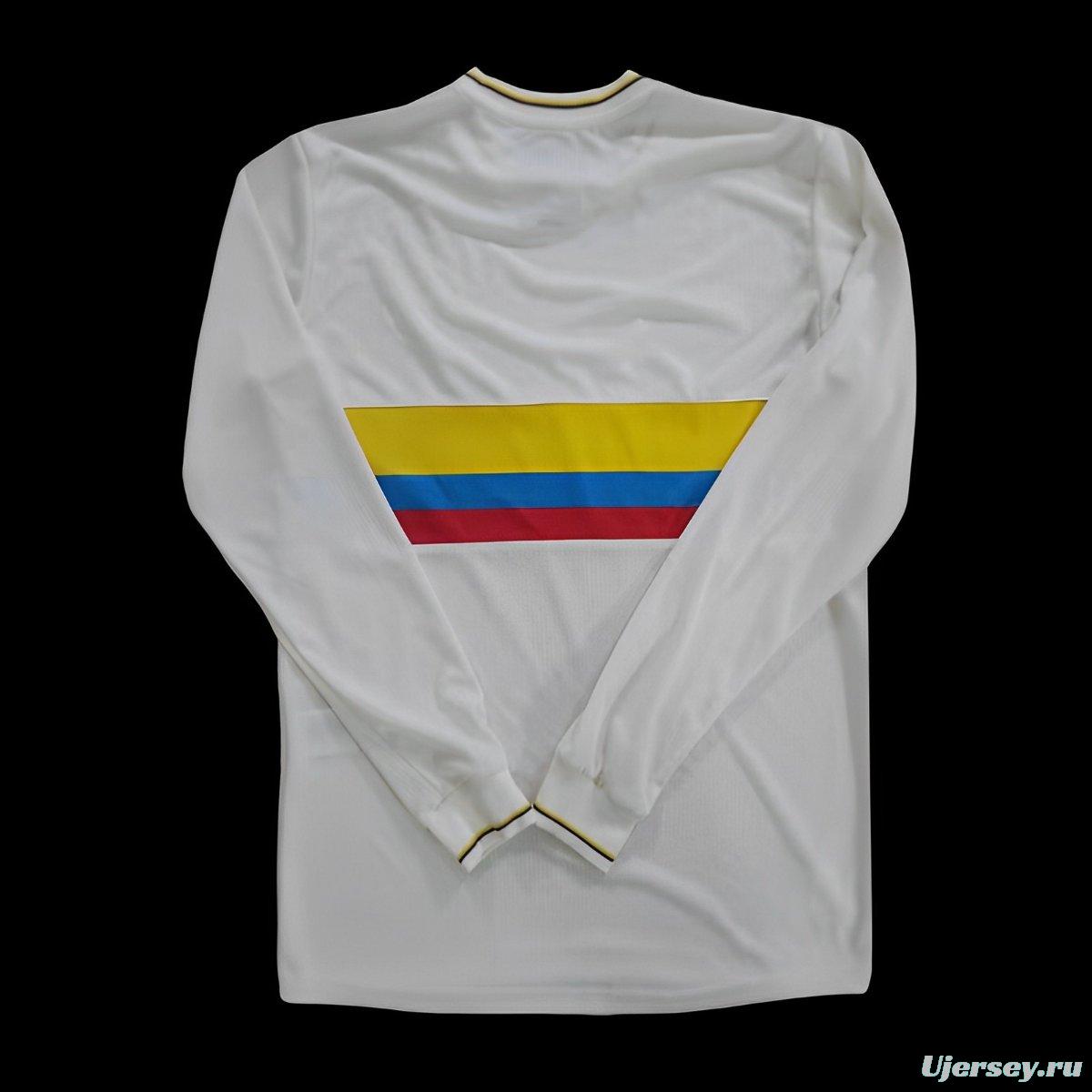 2024 Colombia White 120Th Anniversary Long Sleeve Jersey