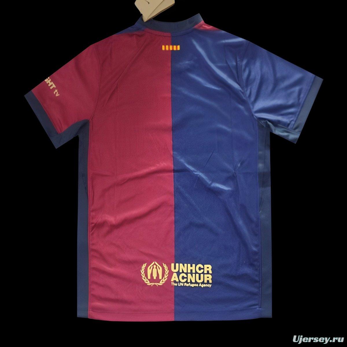 24/25 Barcelona Home 125Th Anniversary 1899-2024 Printing Jersey