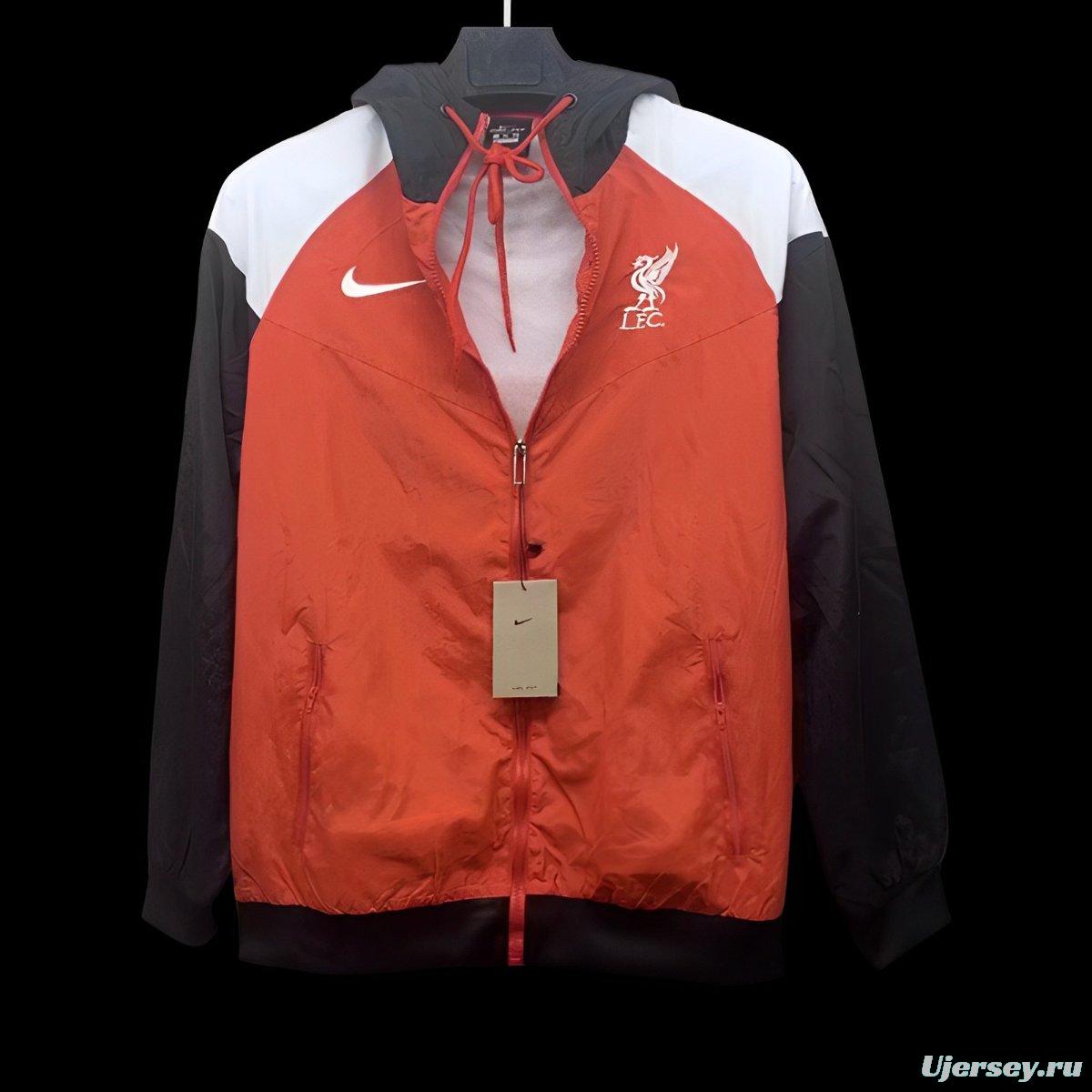 24/25 Liverpool Red/Black Windbreaker